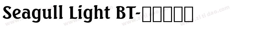 Seagull Light BT字体转换